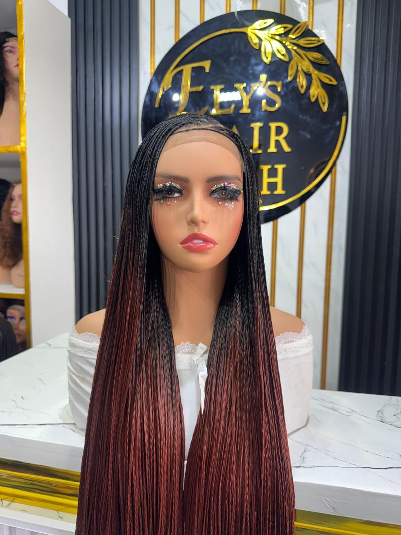 C-Cut Bone Straight Braids color black & 350