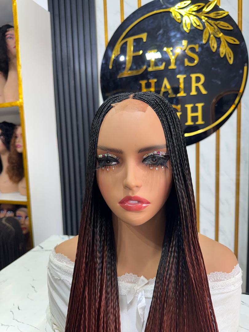 Kim K Bone Straight Braids color Black & 350