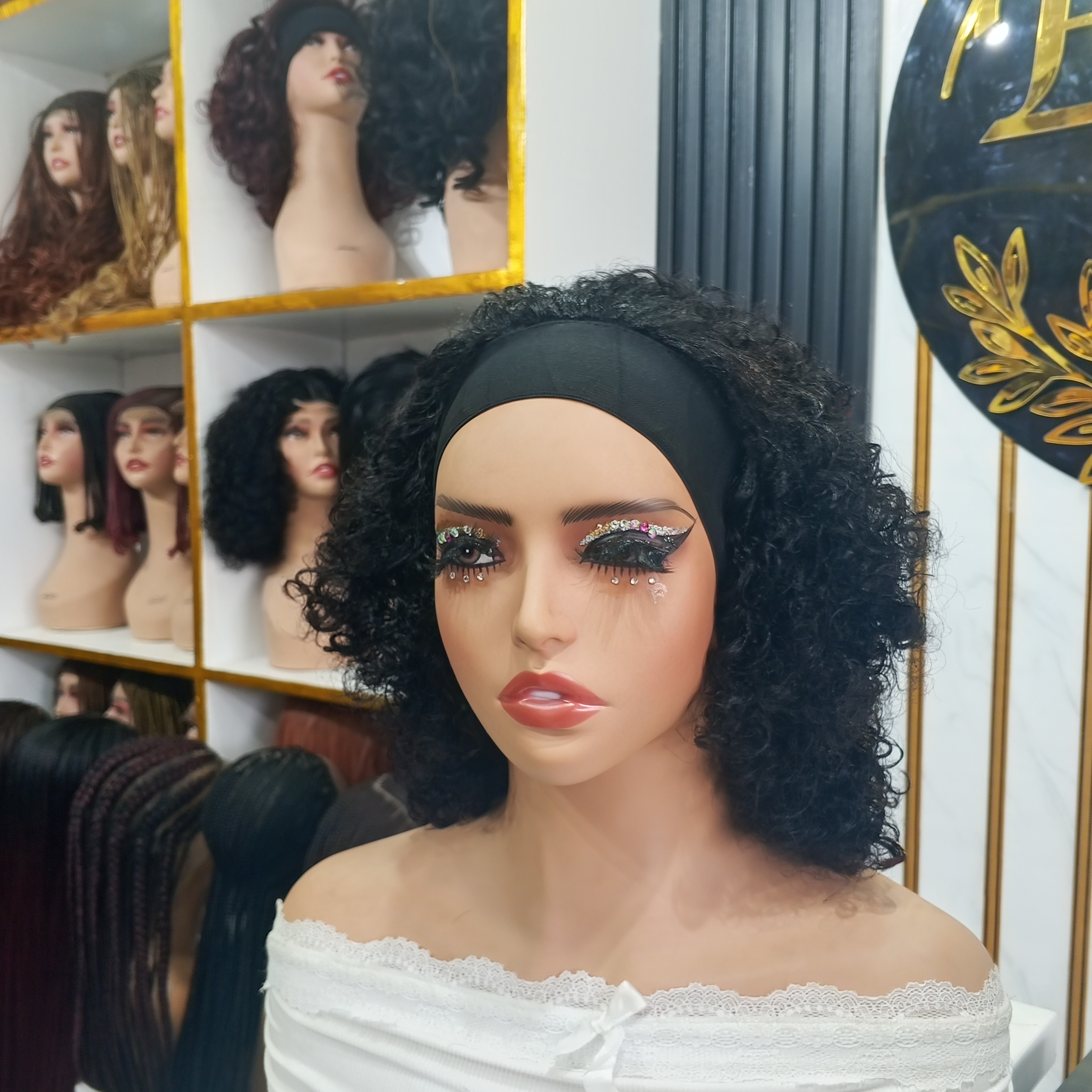 Curly Band Wig