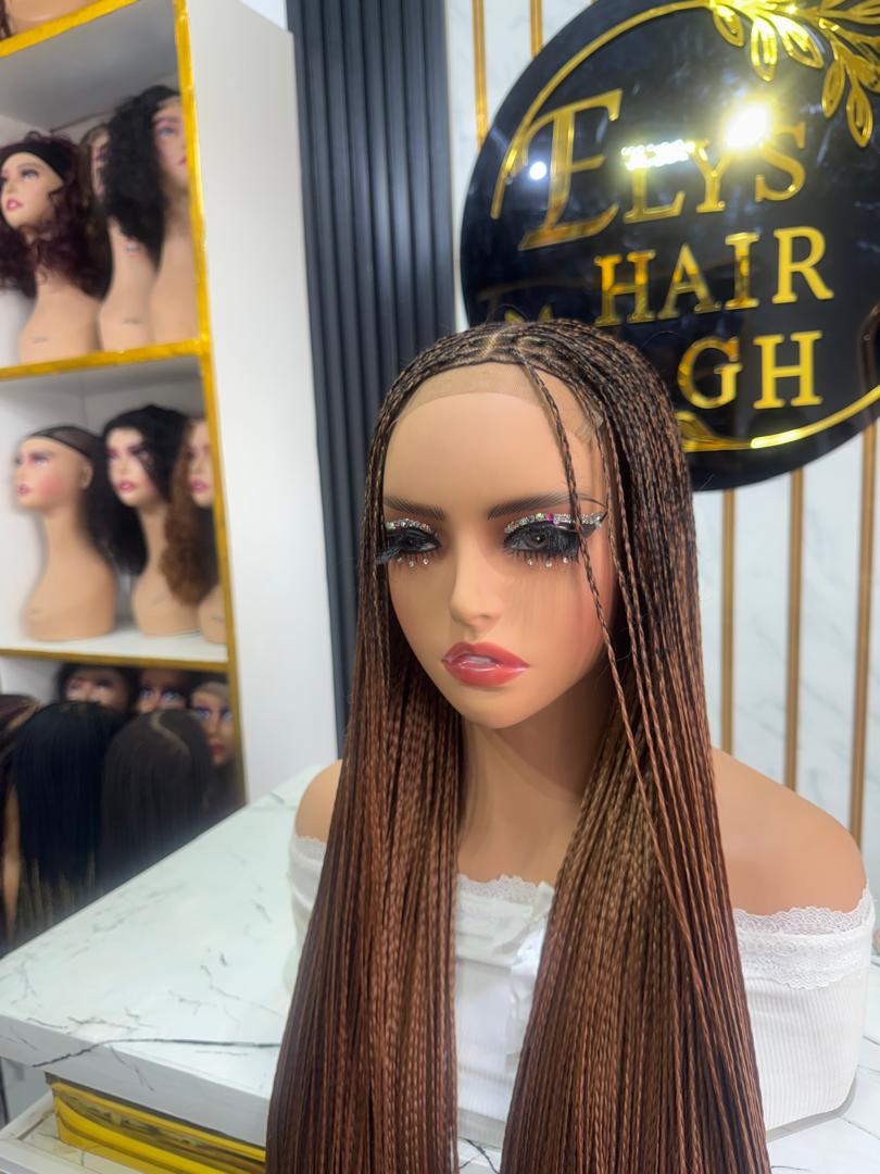  Center Bone Straight Braids color All 30