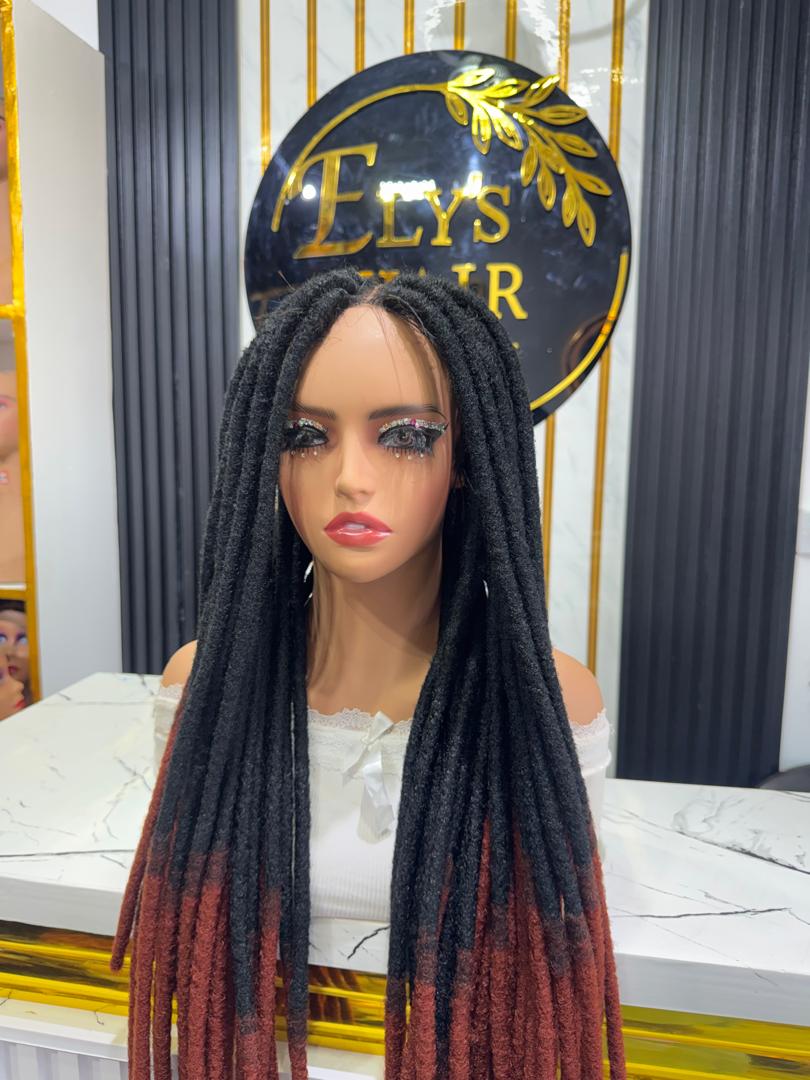 Glueless Natural Locs color #1,#350