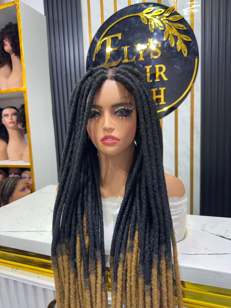 Glueless Natural Locs color #1,#27