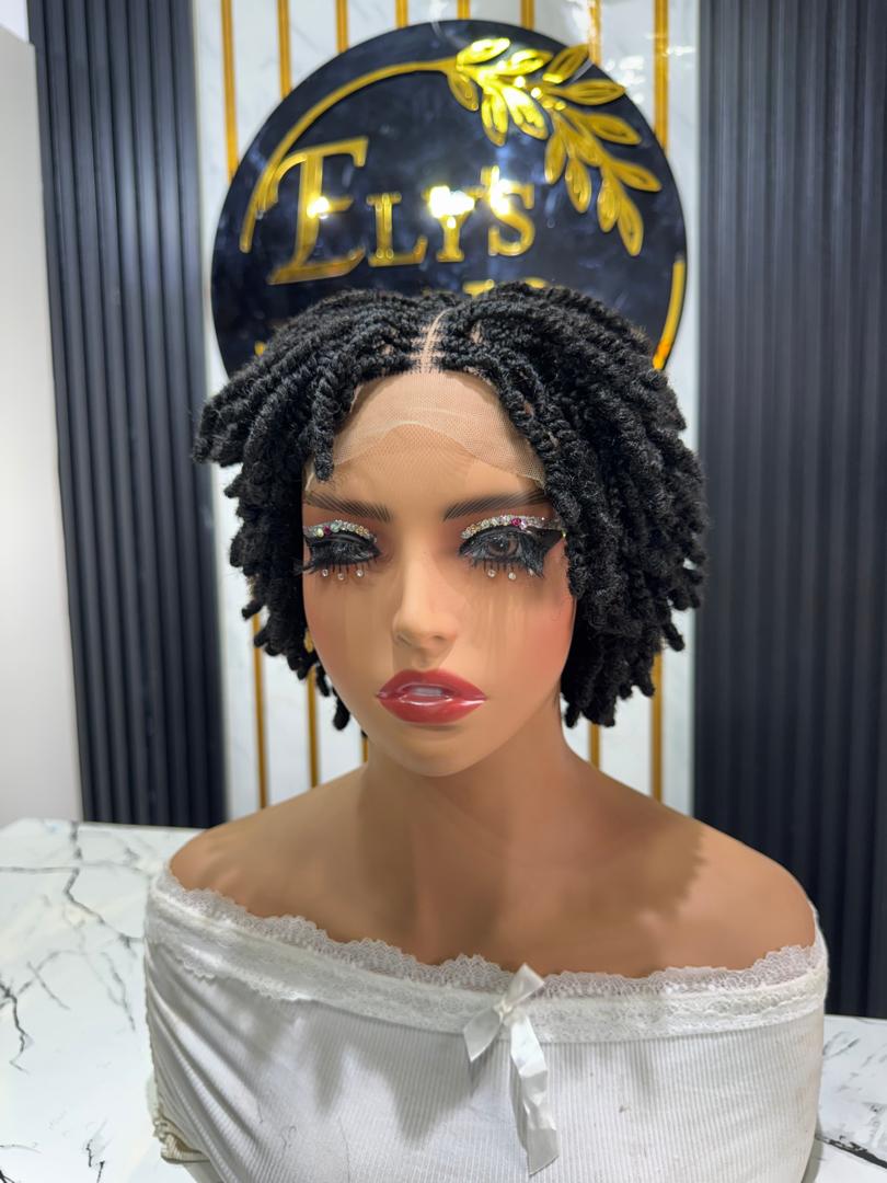 4'' short Kinky Twist / Menopause Hair